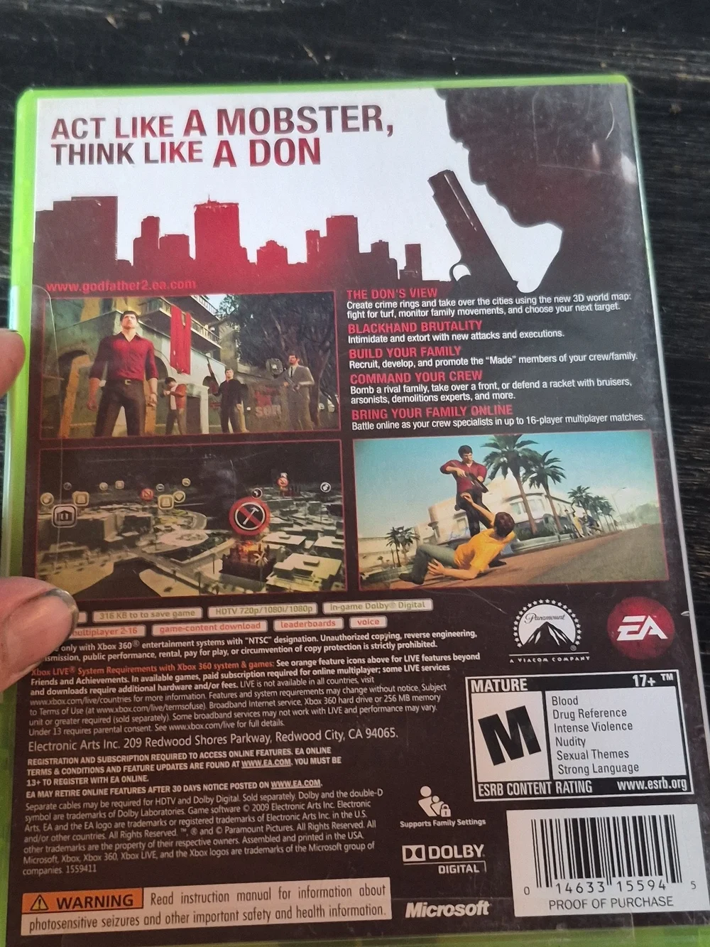 The Godfather II - Red and Black Cover
